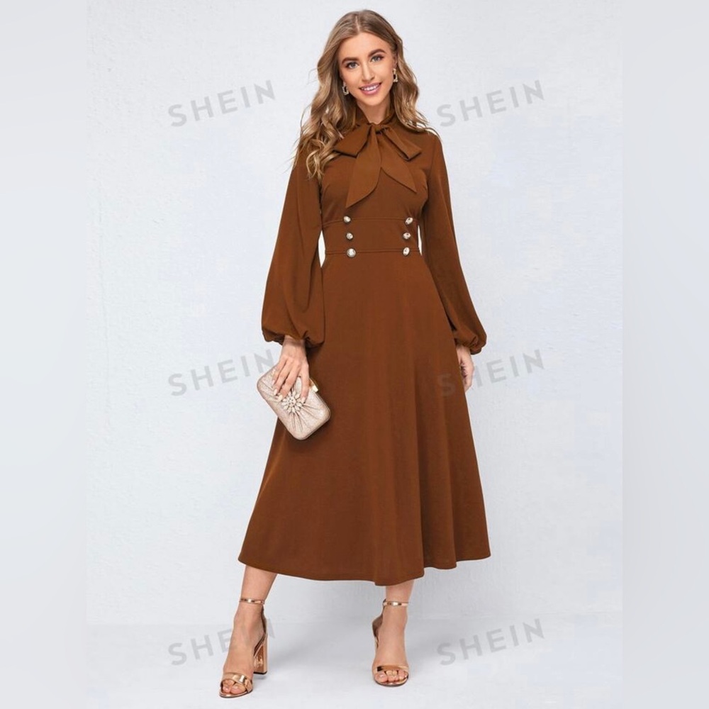 Shein Brown Dress New with tags size 12